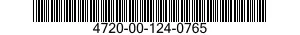 4720-00-124-0765  4720001240765 001240765