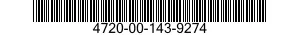 4720-00-143-9274  4720001439274 001439274
