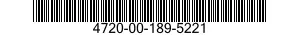 4720-00-189-5221  4720001895221 001895221