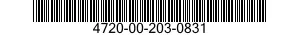 4720-00-203-0831  4720002030831 002030831