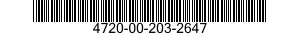 4720-00-203-2647  4720002032647 002032647