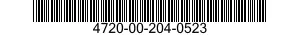 4720-00-204-0523  4720002040523 002040523