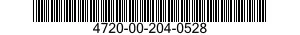 4720-00-204-0528  4720002040528 002040528