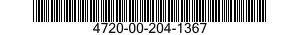 4720-00-204-1367  4720002041367 002041367