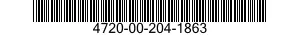 4720-00-204-1863  4720002041863 002041863