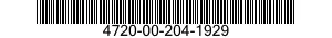 4720-00-204-1929  4720002041929 002041929