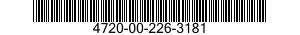 4720-00-226-3181  4720002263181 002263181