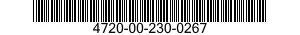 4720-00-230-0267  4720002300267 002300267