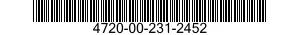 4720-00-231-2452  4720002312452 002312452