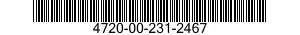 4720-00-231-2467  4720002312467 002312467