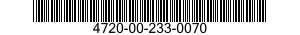 4720-00-233-0070  4720002330070 002330070