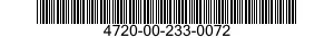 4720-00-233-0072  4720002330072 002330072