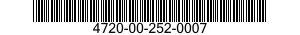 4720-00-252-0007 HOSE,NONMETALLIC 4720002520007 002520007