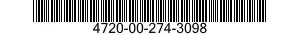 4720-00-274-3098  4720002743098 002743098