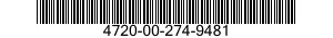 4720-00-274-9481  4720002749481 002749481