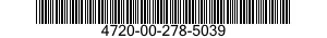 4720-00-278-5039  4720002785039 002785039