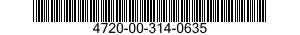 4720-00-314-0635  4720003140635 003140635