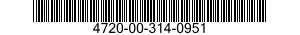4720-00-314-0951  4720003140951 003140951