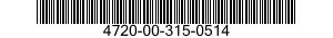 4720-00-315-0514  4720003150514 003150514