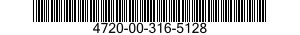 4720-00-316-5128  4720003165128 003165128