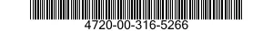 4720-00-316-5266  4720003165266 003165266