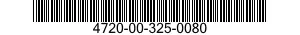 4720-00-325-0080  4720003250080 003250080