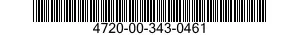 4720-00-343-0461  4720003430461 003430461