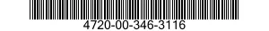 4720-00-346-3116  4720003463116 003463116