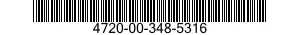 4720-00-348-5316  4720003485316 003485316