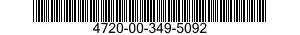 4720-00-349-5092  4720003495092 003495092