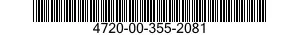 4720-00-355-2081  4720003552081 003552081