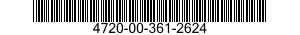 4720-00-361-2624  4720003612624 003612624