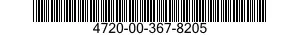 4720-00-367-8205  4720003678205 003678205