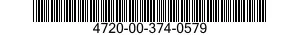 4720-00-374-0579  4720003740579 003740579