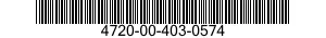 4720-00-403-0574  4720004030574 004030574