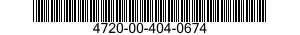 4720-00-404-0674  4720004040674 004040674