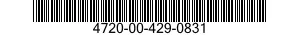 4720-00-429-0831  4720004290831 004290831