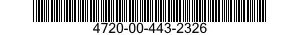 4720-00-443-2326  4720004432326 004432326