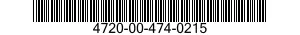4720-00-474-0215  4720004740215 004740215