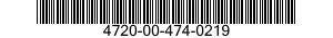 4720-00-474-0219  4720004740219 004740219