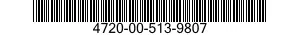 4720-00-513-9807  4720005139807 005139807