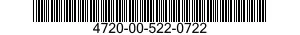 4720-00-522-0722  4720005220722 005220722