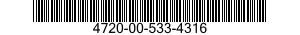 4720-00-533-4316  4720005334316 005334316