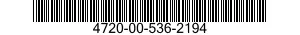 4720-00-536-2194  4720005362194 005362194