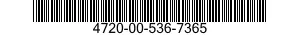 4720-00-536-7365  4720005367365 005367365