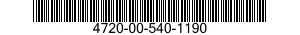 4720-00-540-1190  4720005401190 005401190