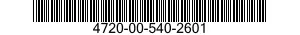 4720-00-540-2601  4720005402601 005402601