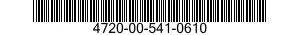 4720-00-541-0610  4720005410610 005410610