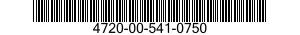 4720-00-541-0750  4720005410750 005410750