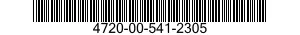 4720-00-541-2305  4720005412305 005412305